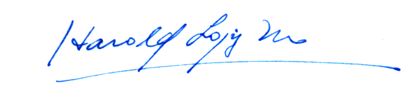 Firma autógrafa de Harold López Méndez