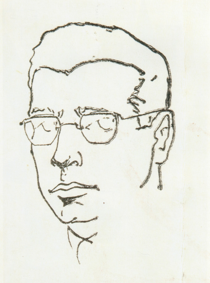 Retrato lineal de Francisco Izquierdo